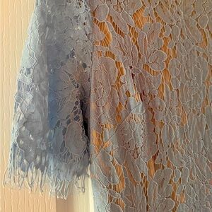 Beautiful periwinkle blue lace mermaid midi!